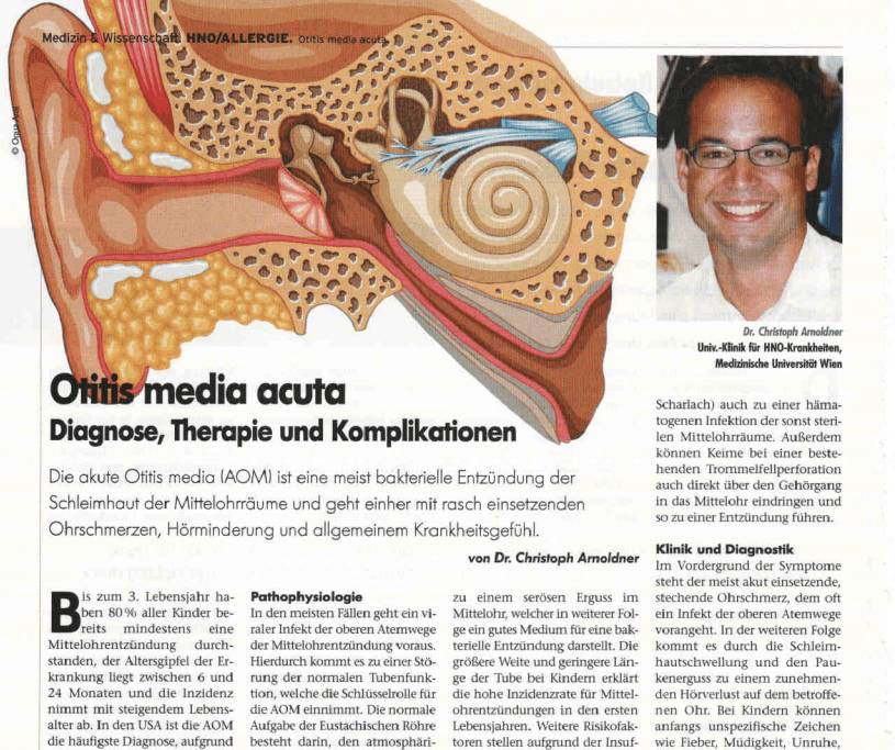 Otitis Media Acuta (Mittelohrentzündung) - Diagnose, Therapie und Komplikationen